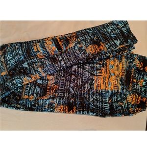 New Lularoe Blue and Orange TC Leggings